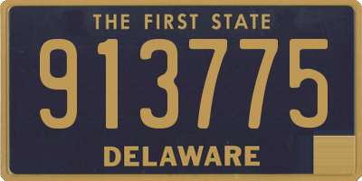 DE license plate 913775