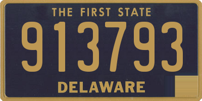 DE license plate 913793
