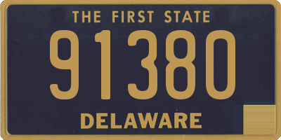 DE license plate 91380