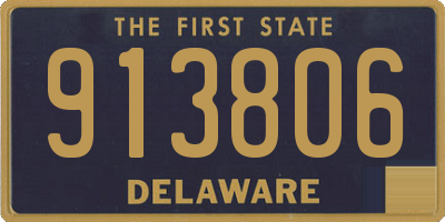 DE license plate 913806