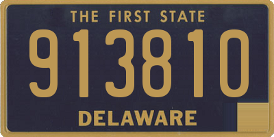 DE license plate 913810