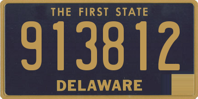 DE license plate 913812