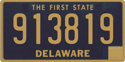 DE license plate 913819