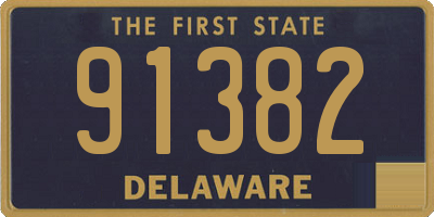 DE license plate 91382