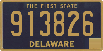 DE license plate 913826