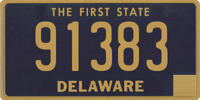 DE license plate 91383