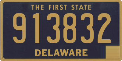 DE license plate 913832