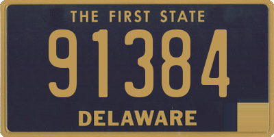 DE license plate 91384