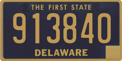 DE license plate 913840
