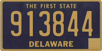 DE license plate 913844