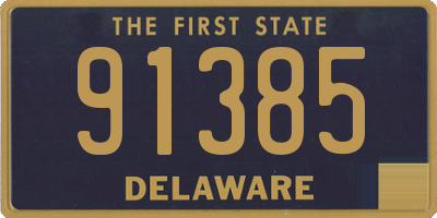 DE license plate 91385