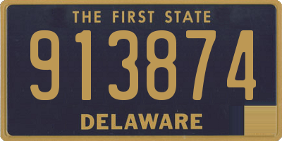 DE license plate 913874