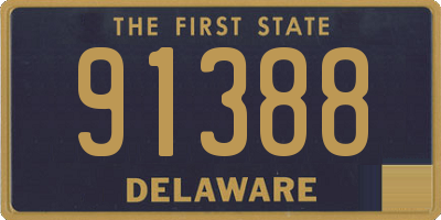 DE license plate 91388