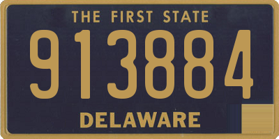 DE license plate 913884