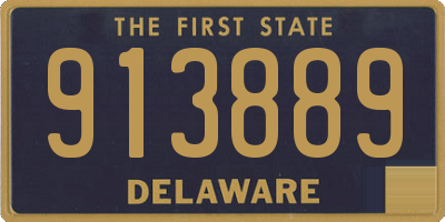 DE license plate 913889