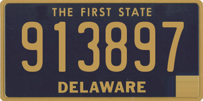 DE license plate 913897