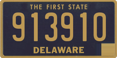 DE license plate 913910