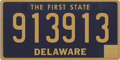 DE license plate 913913