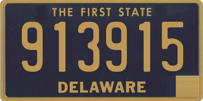 DE license plate 913915