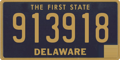 DE license plate 913918
