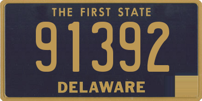 DE license plate 91392