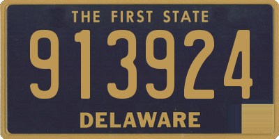 DE license plate 913924