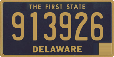 DE license plate 913926