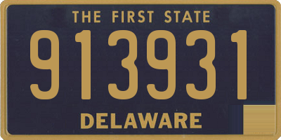 DE license plate 913931