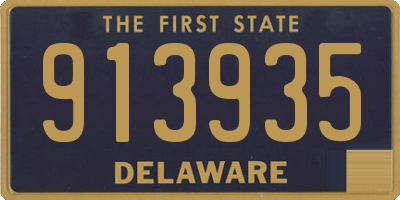 DE license plate 913935