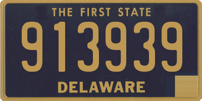 DE license plate 913939