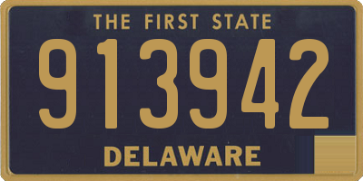 DE license plate 913942