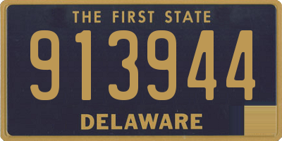DE license plate 913944