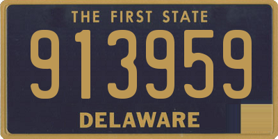 DE license plate 913959