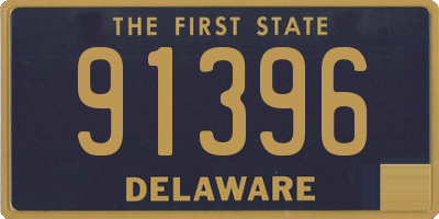 DE license plate 91396