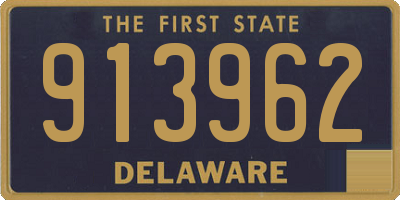 DE license plate 913962