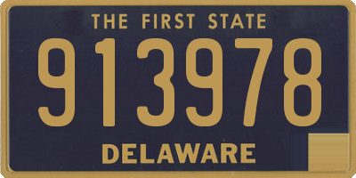 DE license plate 913978