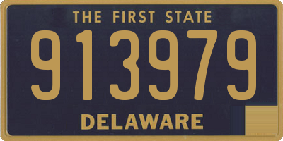 DE license plate 913979