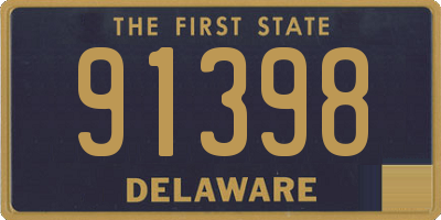 DE license plate 91398