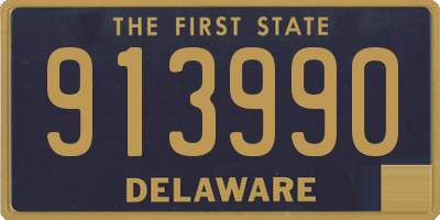 DE license plate 913990
