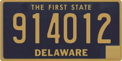 DE license plate 914012