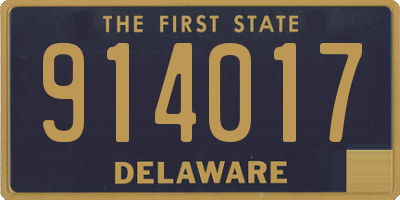 DE license plate 914017