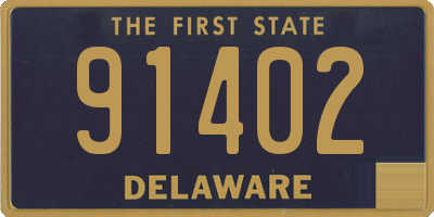 DE license plate 91402