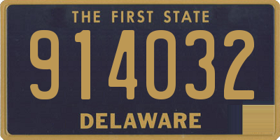 DE license plate 914032