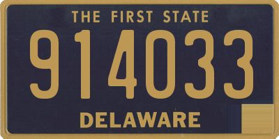 DE license plate 914033