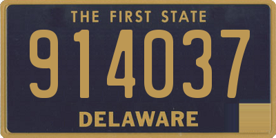 DE license plate 914037