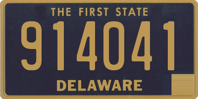 DE license plate 914041