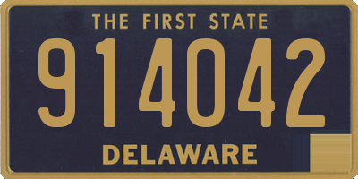 DE license plate 914042