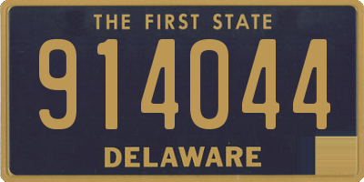 DE license plate 914044