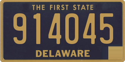 DE license plate 914045