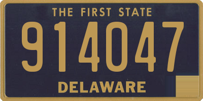 DE license plate 914047